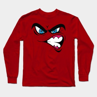 Angry Face, Bad Mood Long Sleeve T-Shirt